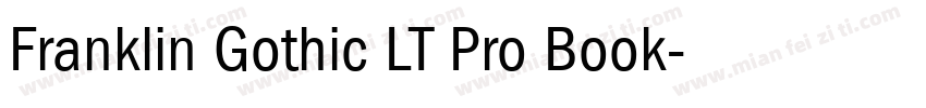 Franklin Gothic LT Pro Book字体转换